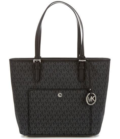 michael kors black jet set tote|Michael Kors jet set large.